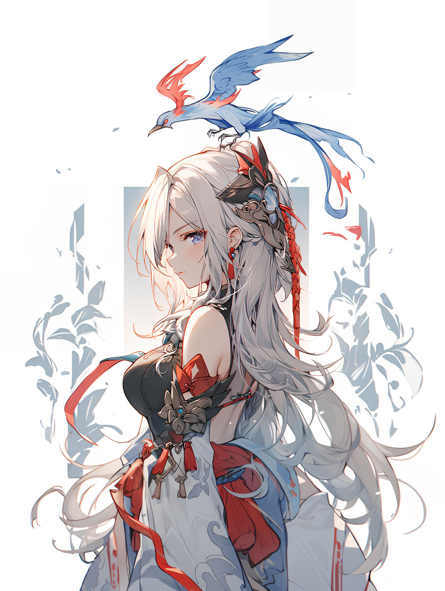 火焰和火焰鹤 《火与鹤》申鹤shenhe插图2