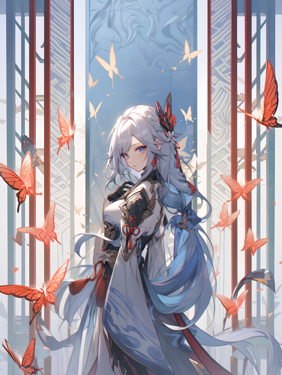 火焰和火焰鹤 《火与鹤》申鹤shenhe插图3