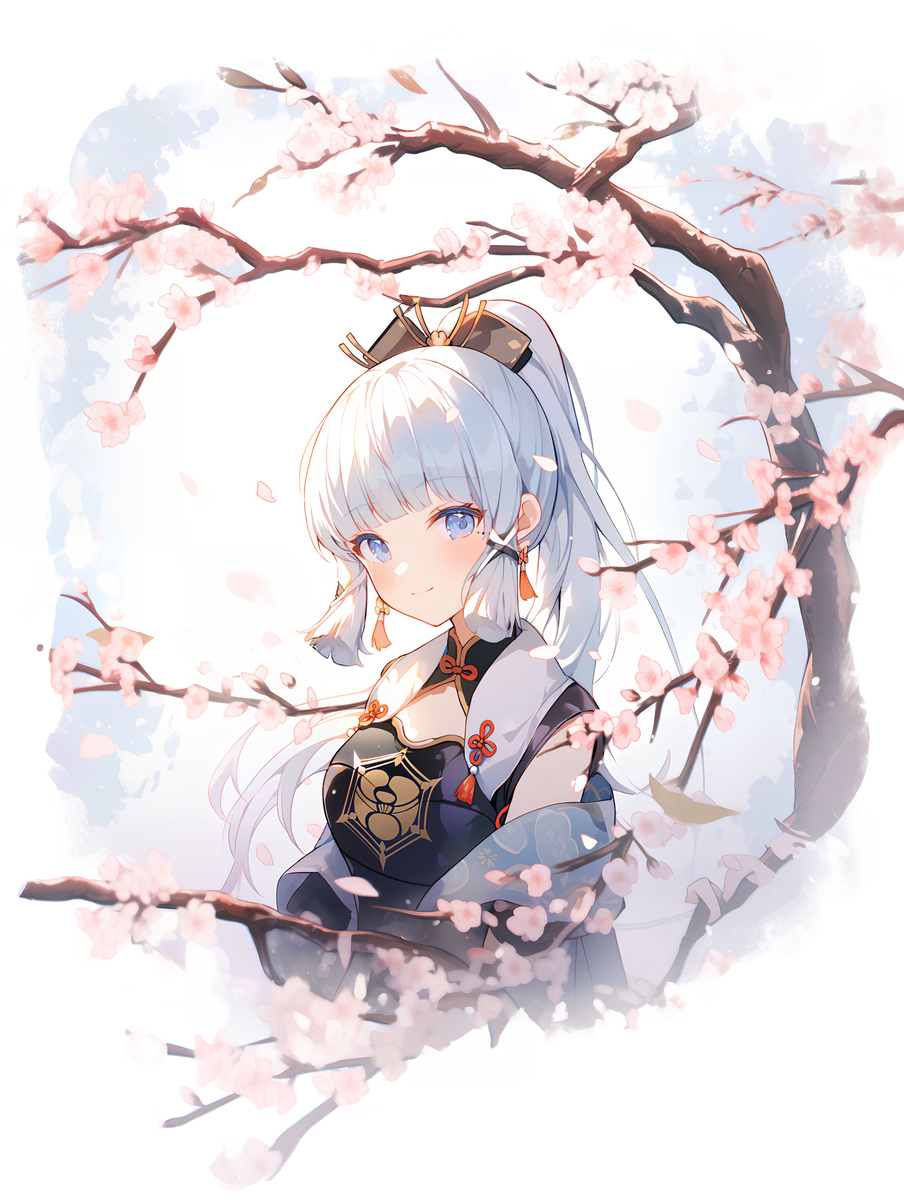 原神神里绫华的高清壁纸 《神里头像》神里绫华插图2