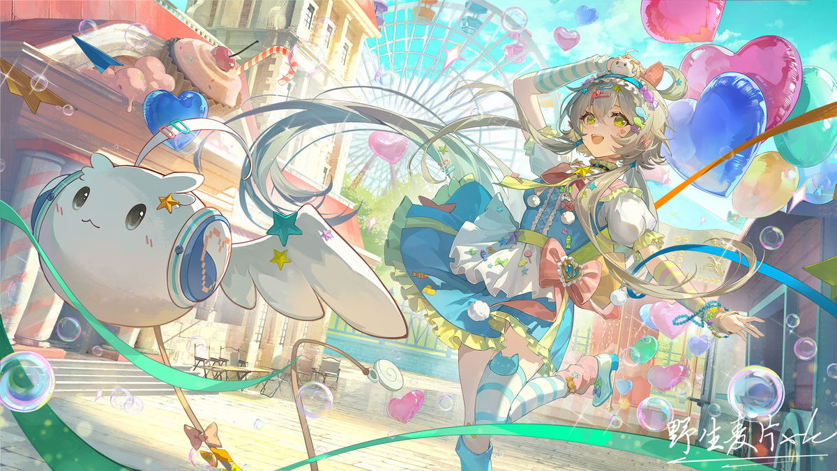 霜雪千年bgm 有幸给「洛天依闪耀的Producer」绘制了一张插图-M站 - 漫头社