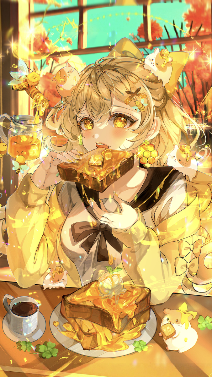 【ハニートースト🍯×ハムスター🐹✨️】插图1