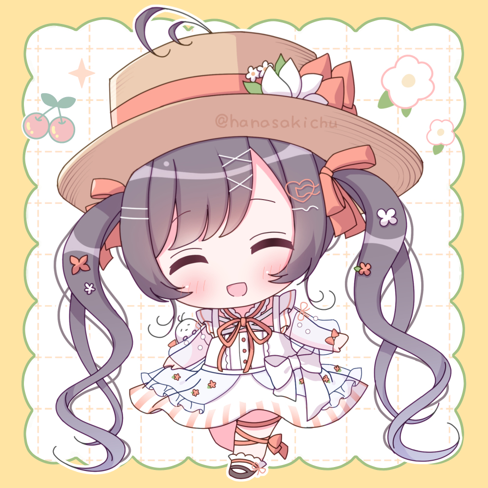 SDたここさん🦦🌧(新衣装ver)插图1