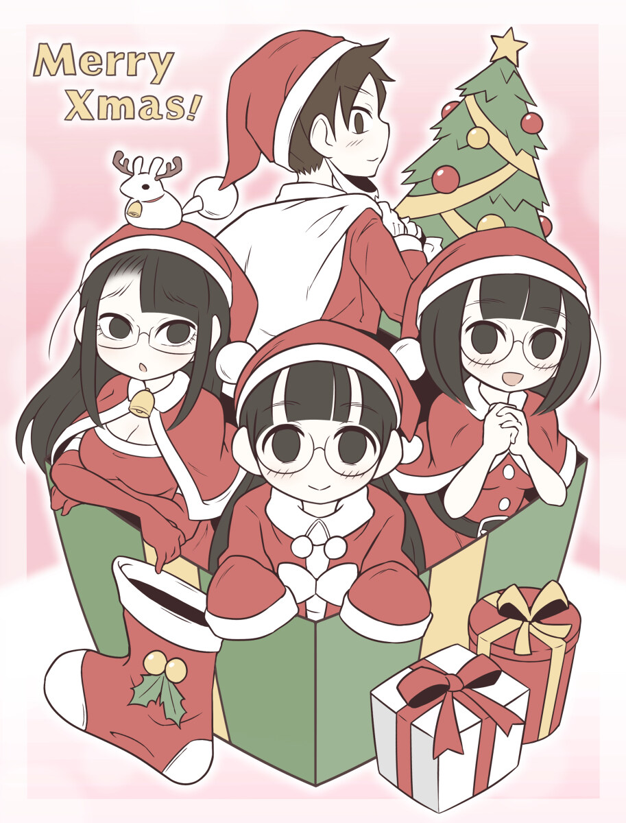 礼物盒绘画图片 礼物forYou美术部女孩🎁-M站 - 漫头社