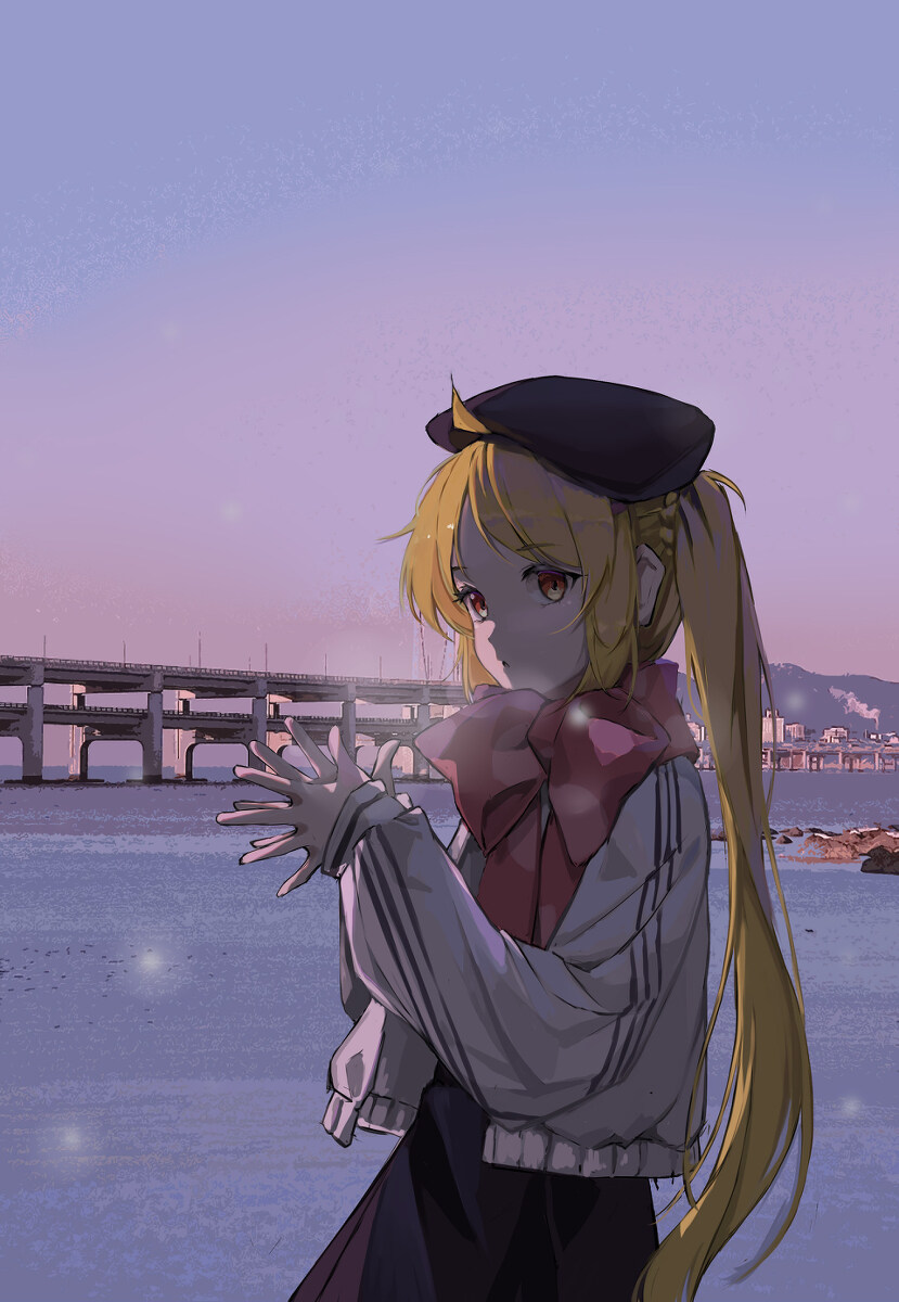 少女心星空壁纸图片大全 照片美少女与天空-M站 - 漫头社